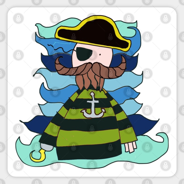 Pirate Sticker by Jonesyinc